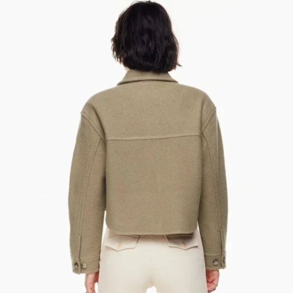 Aritzia Wilfred Ganna Cropped Shirt Jacket - Picture 3 of 8